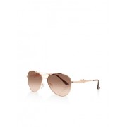 Metallic Wifey Aviator Sunglasses - Sunglasses - $6.99 