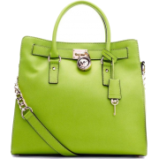 Michael Kors Hamilton Saffiano Lime - Hand bag - 