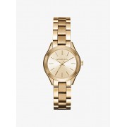 Mini Slim Runway Gold-Tone Watch - Ure - $260.00  ~ 223.31€