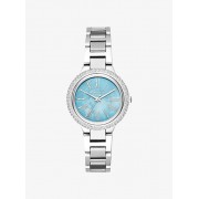 Mini Taryn Pave Silver-Tone Watch - Orologi - $225.00  ~ 193.25€