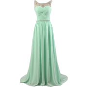 Mint Green Bridesmaid Dress - Haljine - 
