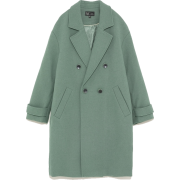 Mint green coat - Jacket - coats - 