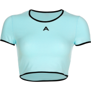 Mint green contrast A letter tight T-shi - Košulje - kratke - $17.99  ~ 114,28kn