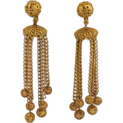 Miriam Haskell Long Earrings - Earrings - $475.00 