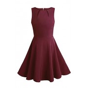 Missufe Women's Sleeveless 1950s Vintage Retro Swing Dress Wear to Work - sukienki - $29.99  ~ 25.76€