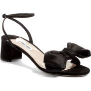 Miu Miu Bow satin sandals - Sandali - 