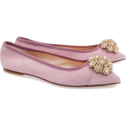 Musette pink velvet balerinas - scarpe di baletto - 