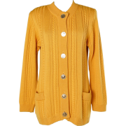 Mustard cardigan yves saint laurent1980s - Cardigan - 