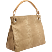 NAILAH Classic Beige Faux Crocodile Top Single Handle Handbag Bag Office Tote Satchel Purse Handbag Bag - Hand bag - $25.50 