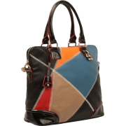 NARELLA Modern Stylish Colorful Bowler Bowling Handbag Satchel Tote Top Double Handle Shoulder Handbag Purse Bag - Hand bag - $29.50 