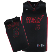 NBA Heat James #6 Black Adidas - Chándal - 