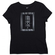 NIKE Big Girls' (7-16) Frequency Just Do It T-Shirt-Black - 半袖衫/女式衬衫 - $0.99  ~ ¥6.63