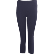 Navy Blue Seamless Capri Leggings Three Quarter Length - Tajice - $5.90  ~ 5.07€