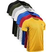 Neleus Men's Dry Fit Mesh Athletic Shirts 3 or 1 Pack - T-shirts - $13.65 