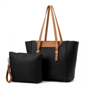 New Arrive 2 pc Set Large Snap Pocket Tote Multifunction Top Handle Work Place Handbags - Bag - $30.99 