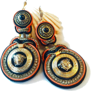 New Soutache Earrings from button Medusa - Ohrringe - 