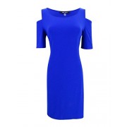 Nine West Women's Cold-Shoulder Dress (2, Royal Blue) - Kleider - $39.98  ~ 34.34€