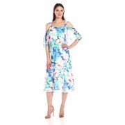 Nine West Women's Cold Shoulder Midi Length Dress - Dresses - $24.23 