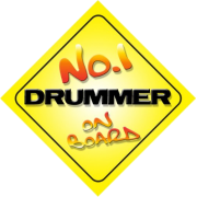 No.1 Drummer On Board Novelty  - Articoli - 