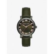 Norie Olive-Tone And Leather Watch - Uhren - $195.00  ~ 167.48€