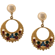 OSCAR DE LA RENTA rhinestone embellished - Uhani - 