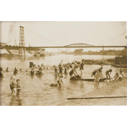 On the Beach near Paris 1920s photograph - Items - 