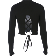 Open back long strap t-shirt with open b - Košulje - duge - $19.99  ~ 126,99kn