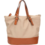 Oversized Top Double Handle Tall Office Tote Shopping Hobo Handbag Purse Satchel Daybag Shoulder Bag Beige - Hand bag - $39.50 