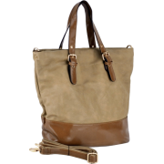 Oversized Top Double Handle Tall Office Tote Shopping Hobo Handbag Purse Satchel Daybag Shoulder Bag Taupe - Hand bag - $39.50 