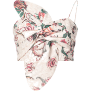 PATBO floral print bow bustier - Vests - $350.00 