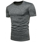 PAUL JONES Men's Slim Fit Short Sleeve Round Neck T-Shirt Tops - Camisa - curtas - $9.99  ~ 8.58€