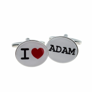 PERSONALISED I LOVE CUFFLINKS £24.99 - Il mio sguardo - £24.99  ~ 28.24€