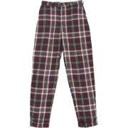 PLAID TROUSERS - Capri hlače - 