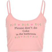 PLEASE DON'T DO COKE IN THE BATHROOM TOP - Coletes - $15.99  ~ 13.73€