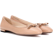 PRADA Leather ballerina shoes - Flats - 590.00€  ~ $686.94
