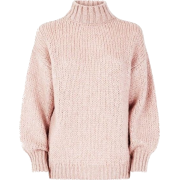Pale pink oversized sweater - Пуловер - 