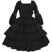 Partiss Women Long Sleeves With Bowknot Classic Lolita Fancy Dress - Obleke - $59.99  ~ 51.52€