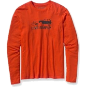 Patagonia Long Sleeve Live Simply Spare T-Shirt - Men's Glowing Ember - Long sleeves t-shirts - $22.80 