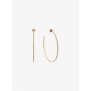 PavÃ© Gold-Tone Hoop Earrings - Brincos - $115.00  ~ 98.77€