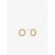 Pave Gold-Tone Circle Stud Earrings - Orecchine - $75.00  ~ 64.42€