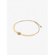 Pave Gold-Tone Heart Slider Bracelet - Bracelets - $85.00 