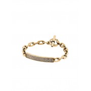 Pave Gold-Tone Id Bracelet - Bracelets - $125.00 