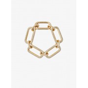 Pave Gold-Tone Link Bracelet - Bracelets - $250.00 