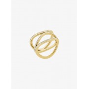 Pave Gold-Tone Ring - Rings - $95.00 