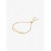 Pave Gold-Tone Wave Slider Bracelet - Bransoletka - $95.00  ~ 81.59€