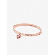 Pave Rose Gold-Tone Heart Hinge Bracelet - Bransoletka - $115.00  ~ 98.77€