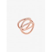 Pave Rose Gold-Tone Ring - Anelli - $95.00  ~ 81.59€