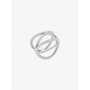 Pave Silver-Tone Ring - Aneis - $95.00  ~ 81.59€