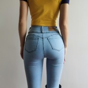 Peach hip jeans were thin and stretchyOv - Джинсы - $29.99  ~ 25.76€