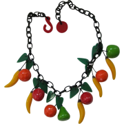 Peachy Fruit Necklace - Naszyjniki - 